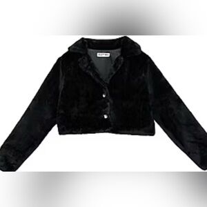 NWT 20p 20 plus 20 1/2  shrug fur coat dress jacket winter christmas KNITWORKS
